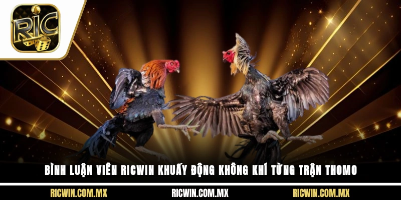 Bình luận viên Ricwin khuấy động không khí từng trận thomo